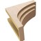 Ekena Millwork 9"W x 18"D x 18"H Classic Rockford Rough Cedar Woodgrain TimberThane Corbel, Primed Tan CORUR09X18X18ROCRCPR - alternate 2